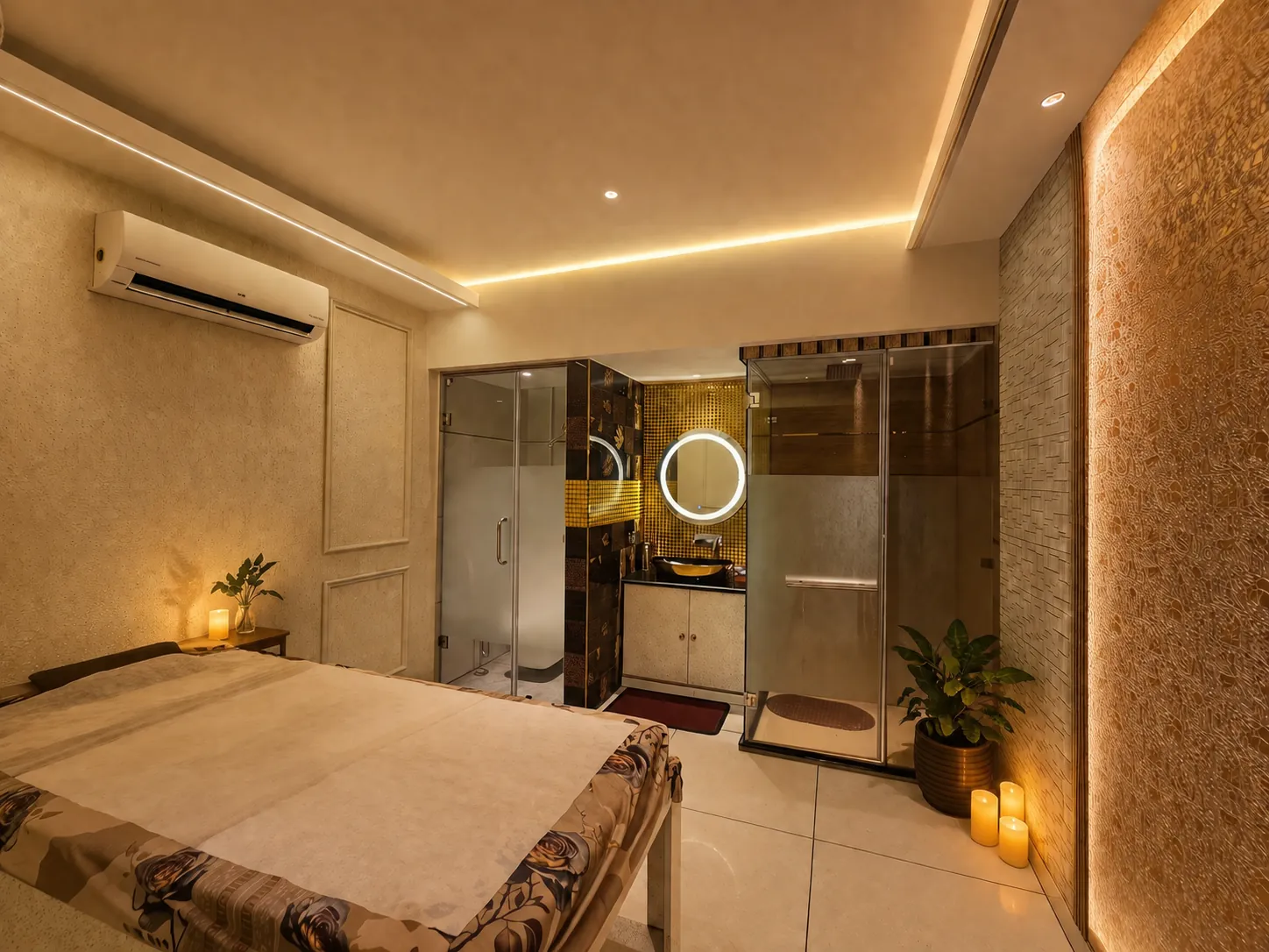 Massage room at Ocean Spa